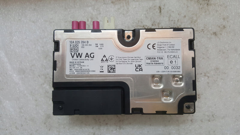 Moduł usług ON LINE VW AUDI SEAT SKODA 10A035284D demontaż