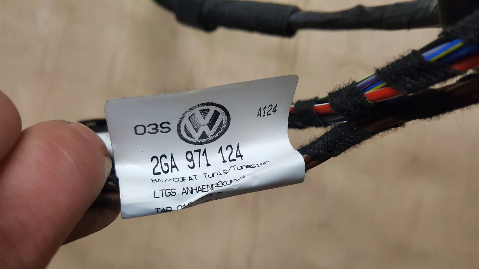 VW T-ROC 2GA WIĄZKA INSTALACJA HAKA 2GA971124 ORYGINAŁ