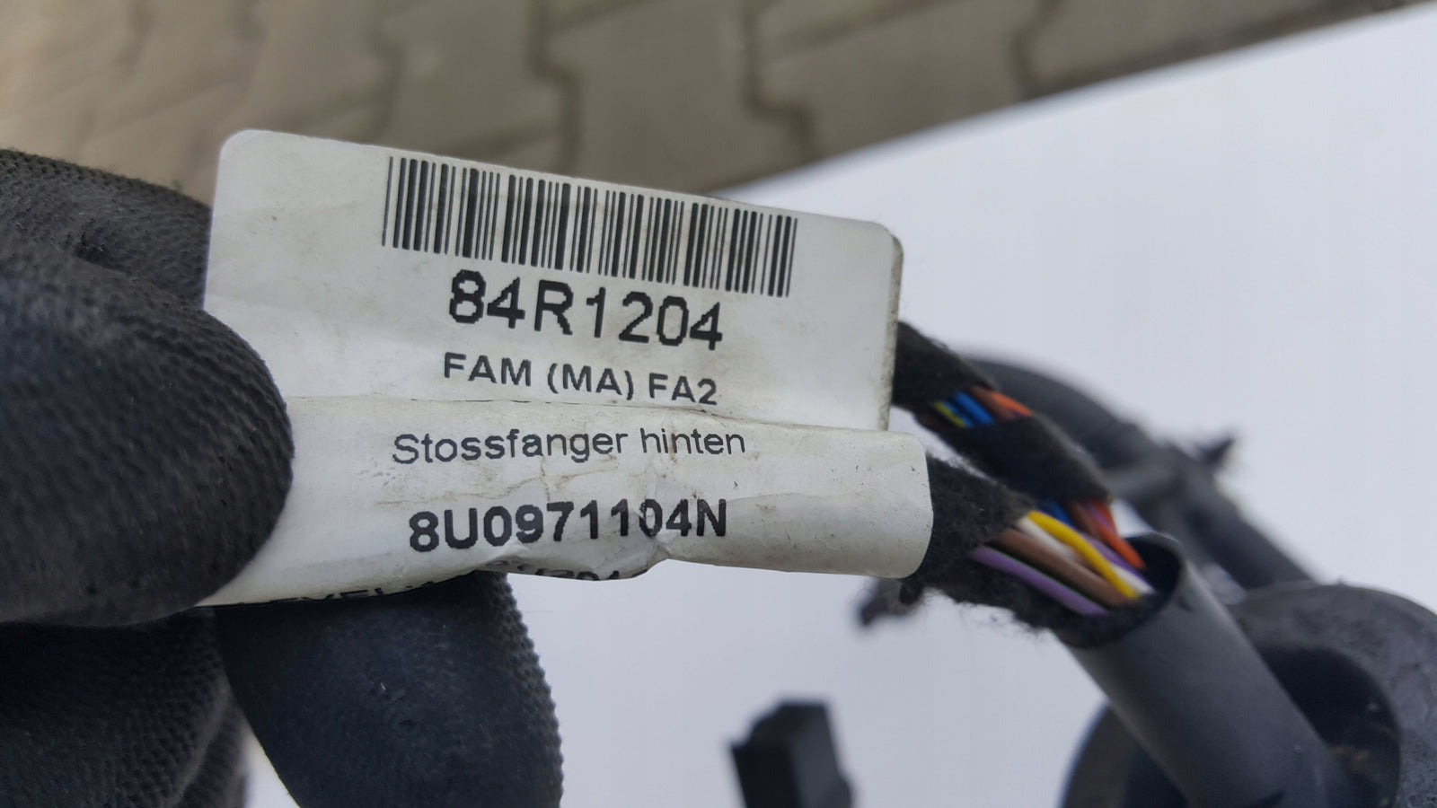 Wiązka czujników PDC zderzaka tylnego AUDI Q3 8U0971104N demontaż