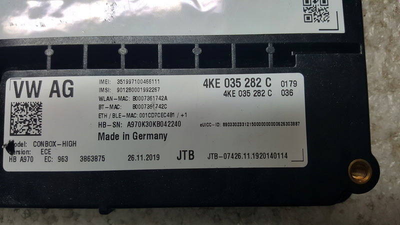 Sterownik moduł SOS-- AUDI A4 (B9) A5 RS4 RS5 4KE035282C