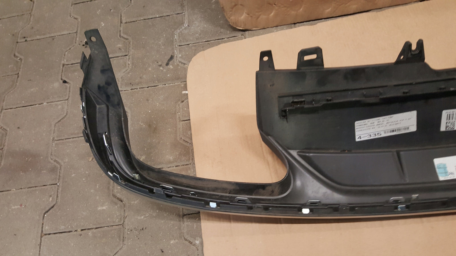 SPOILER ZDERZAKA TYŁ 8W0807521S AUDI A4 B9 S-LINE