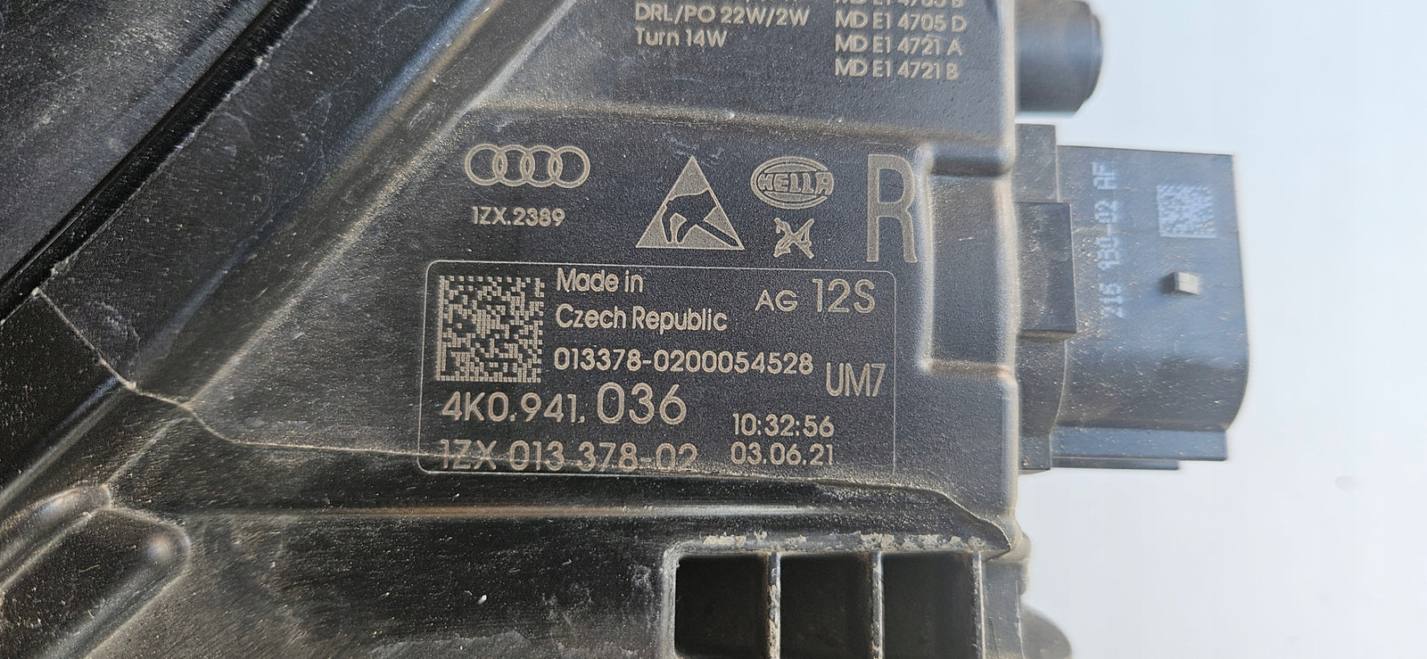 kompletny prawy Matrix AUDI A6 C8 4K0941036 IDEAŁ