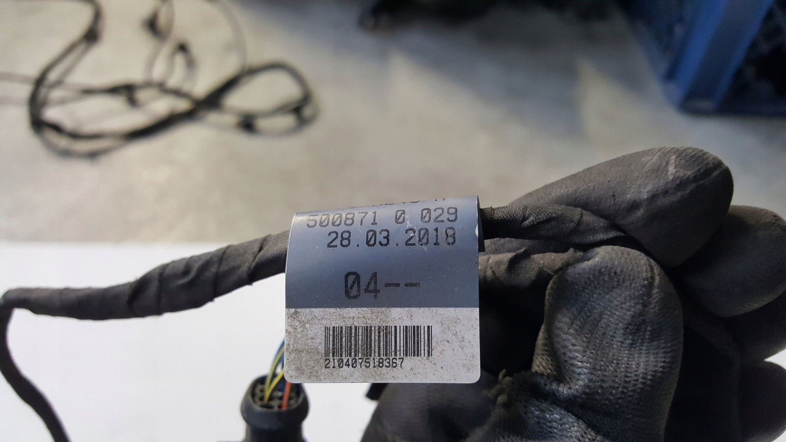 Wiązka czujników PDC zderzaka tylnego AUDI A3 8V0971104 demontaż