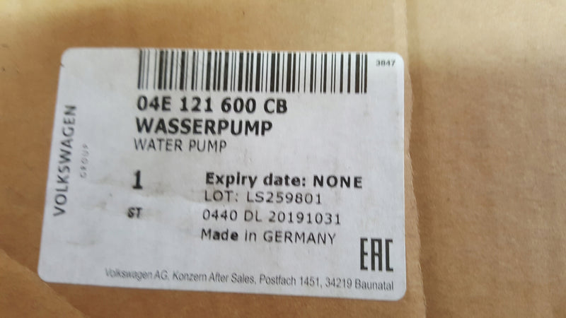 SEAT VW AUDI POMPA WODY 04E121600CB