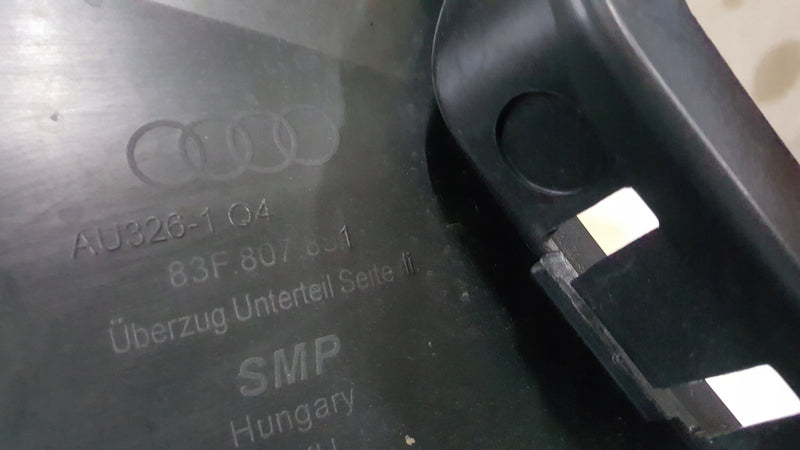 Narożnik zderzaka tylnego lewa strona AUDI Q3 83F807851 demontaż