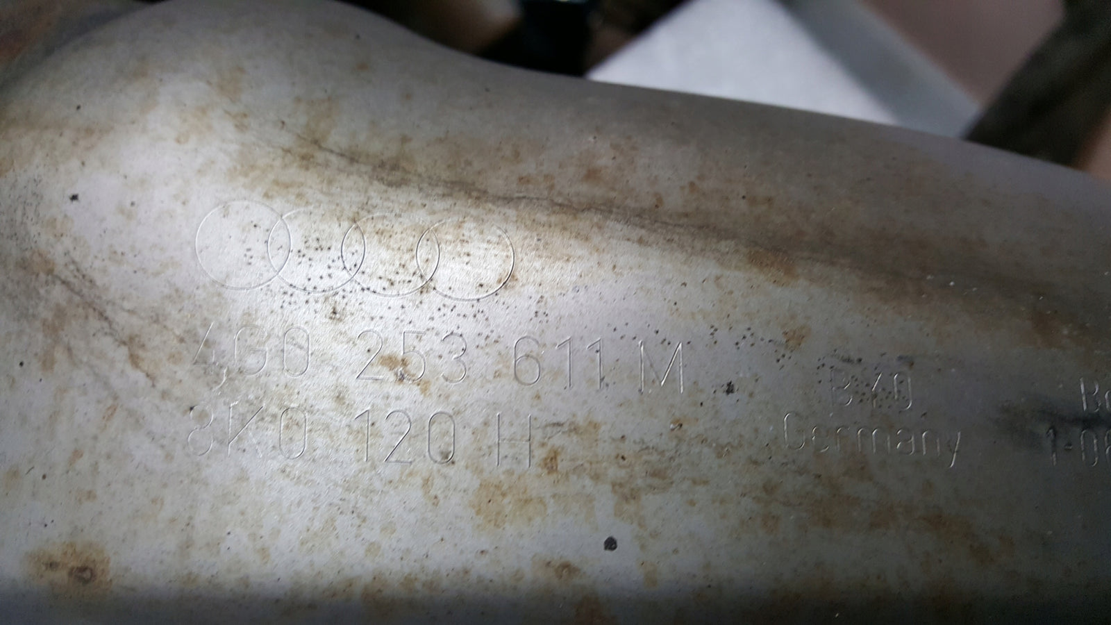 Tłumik końcowy AUDI A6 C7 4G0253611M demontaż