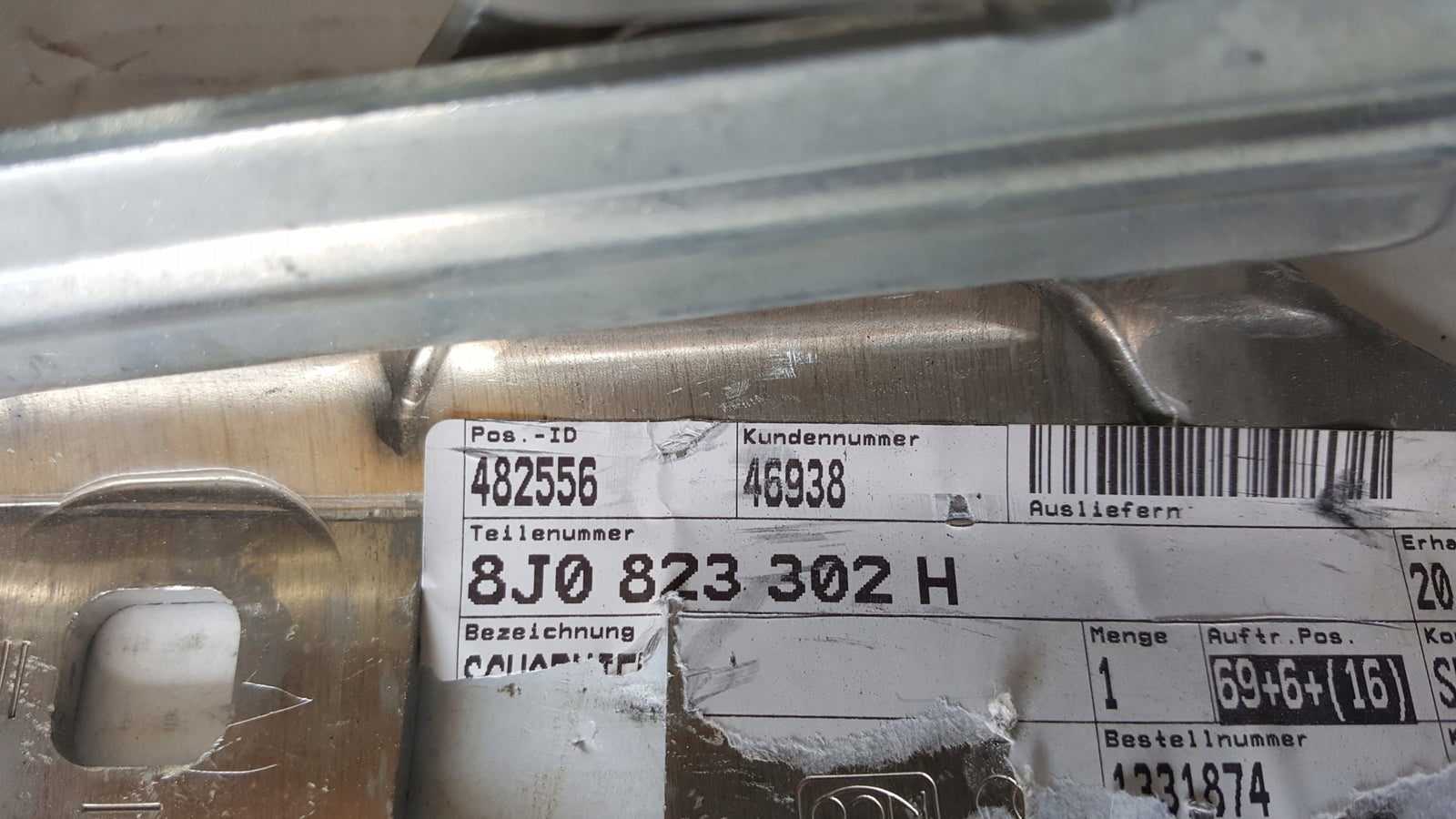 Zawiasy maski LE+PR Audi TT 8J0823301H/302H NOWE