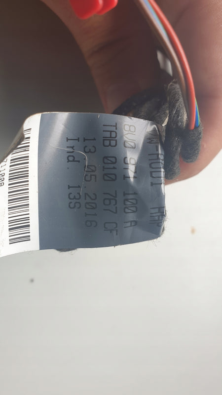 wiązka elektryczna dachu Audi A3 8i8V0971100A