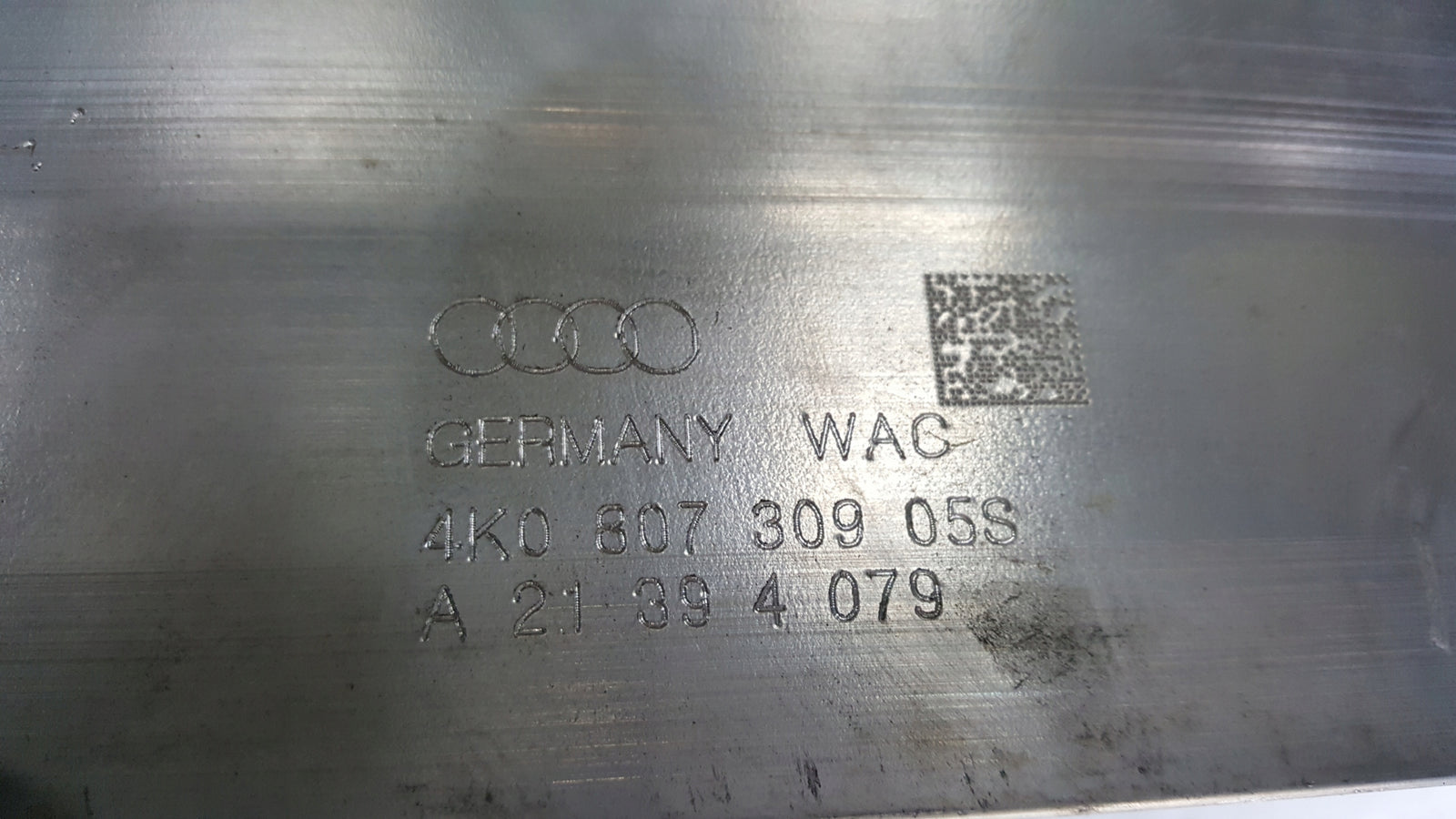 Belka zderzaka tył AUDI A6 C8 4K0807309 demontaż