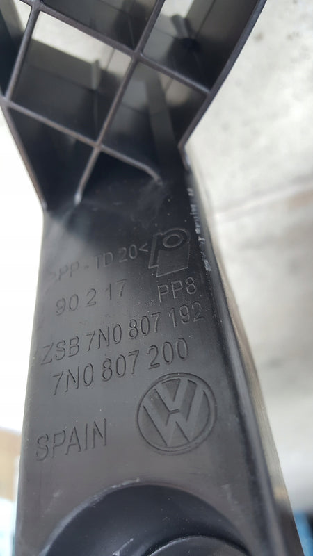 Ślizg mocowanie zderzaka Volkswagen Sharan 7N 7N0807192