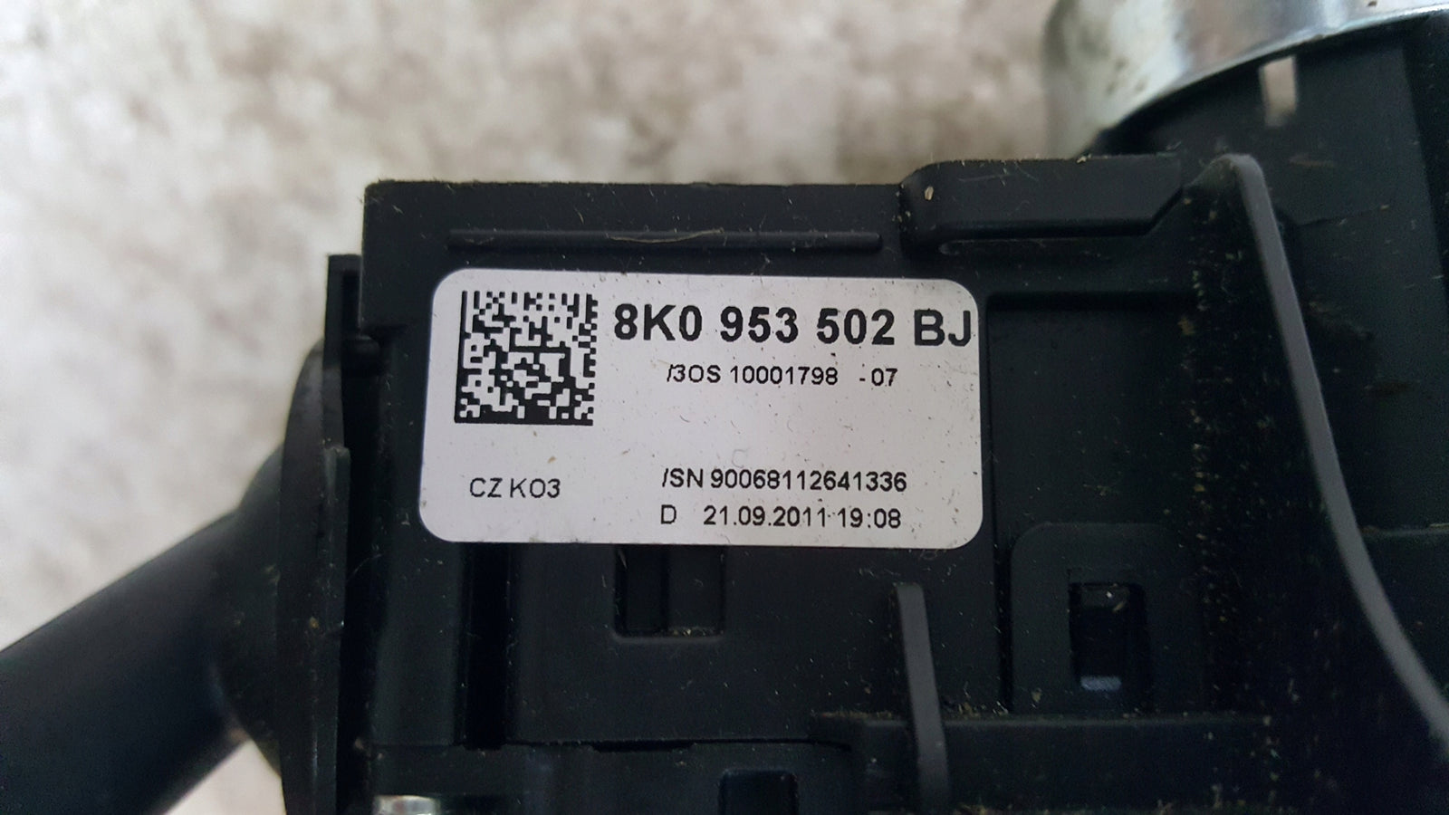 MANETKA PRZEŁĄCZNIK ZESPOLONY A4 B8 8K0953502BJ