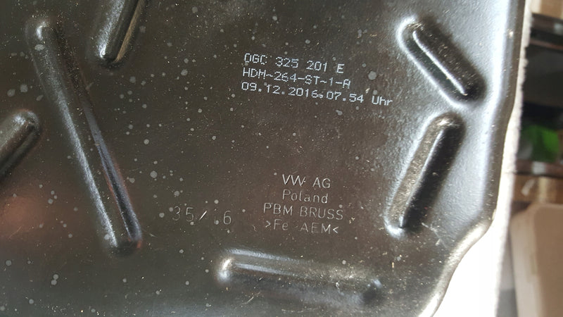 Volkswagen AUDI SKODA Miska olejowa skrzyni biegów 0GC325201E