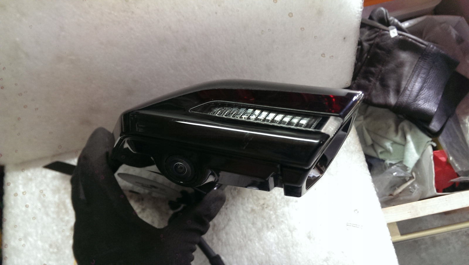 Lusterko lewe kamera AUDI E-TRON 4KE 4KE857409C