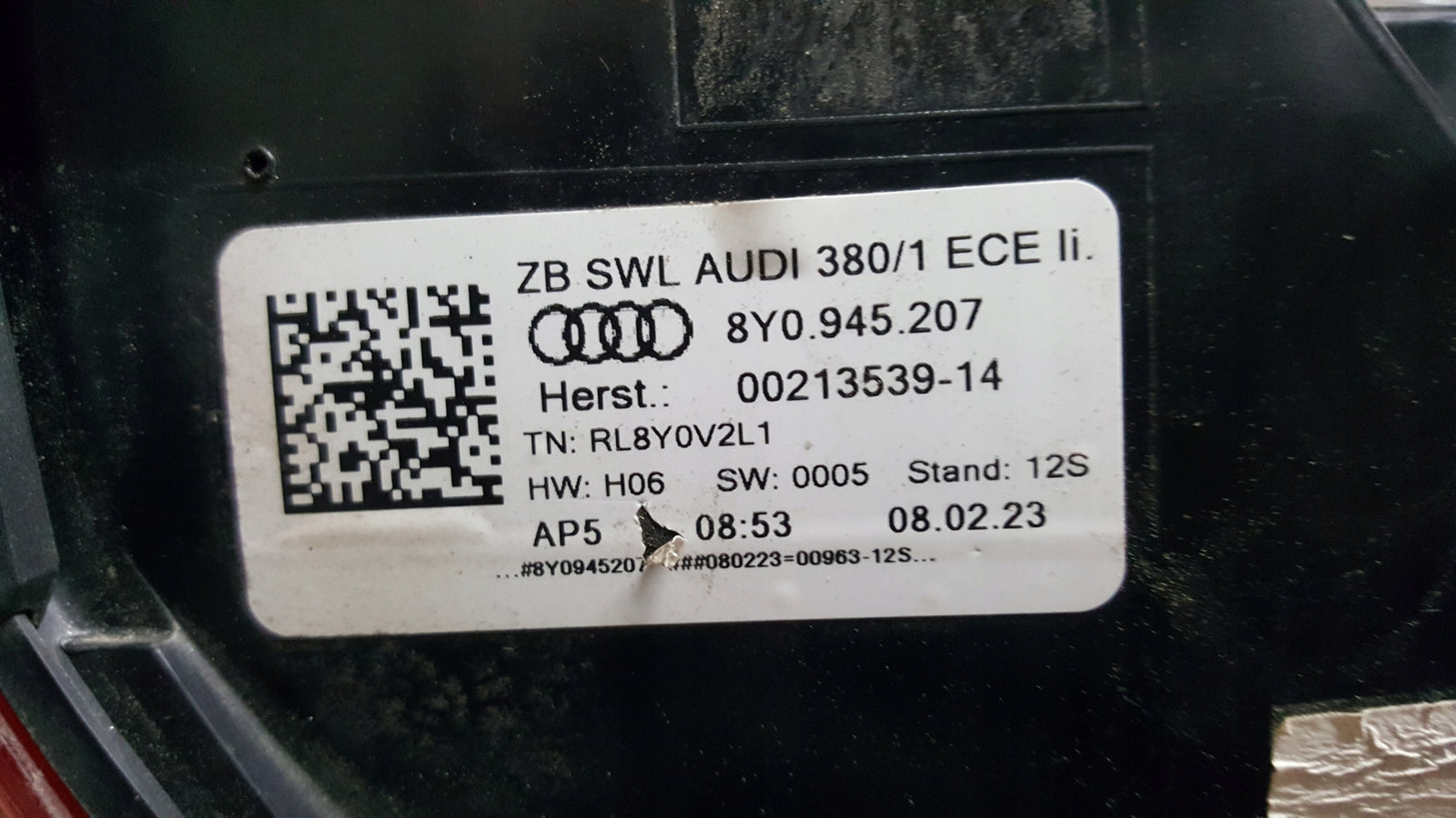 AUDI A3 8Y0945207 8Y0945208 LAMPY TYŁ TYLNE LED