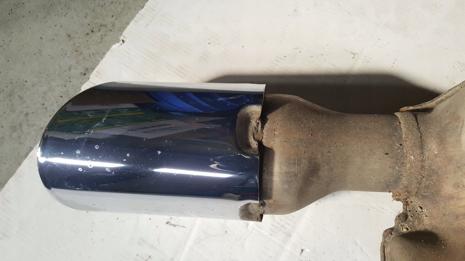 Tłumik końcowy AUDI A6 C7 4G0253611M demontaż