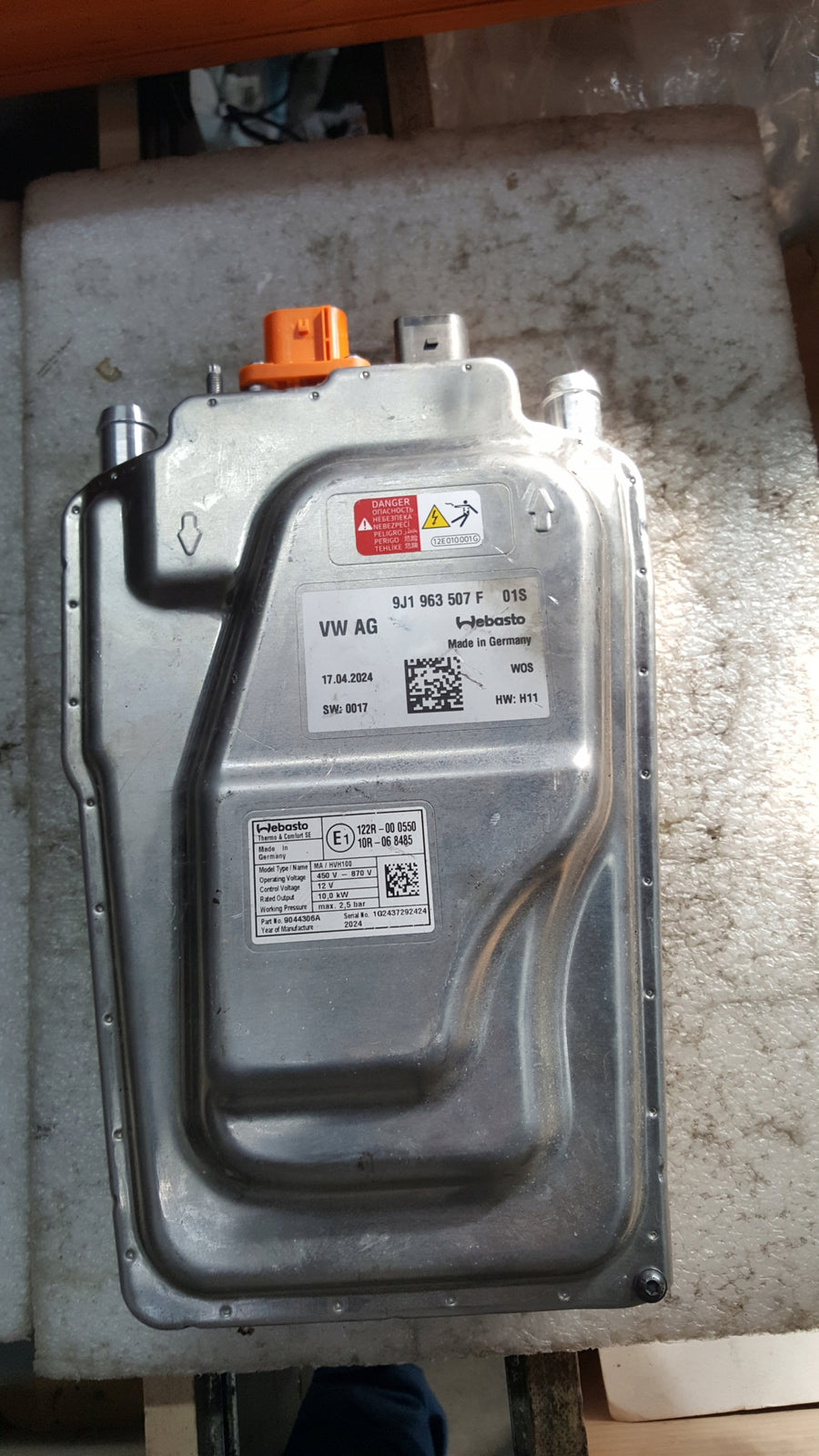 WEBASTO moduł grzewczy AUDI e-tron GT 9J1963507F