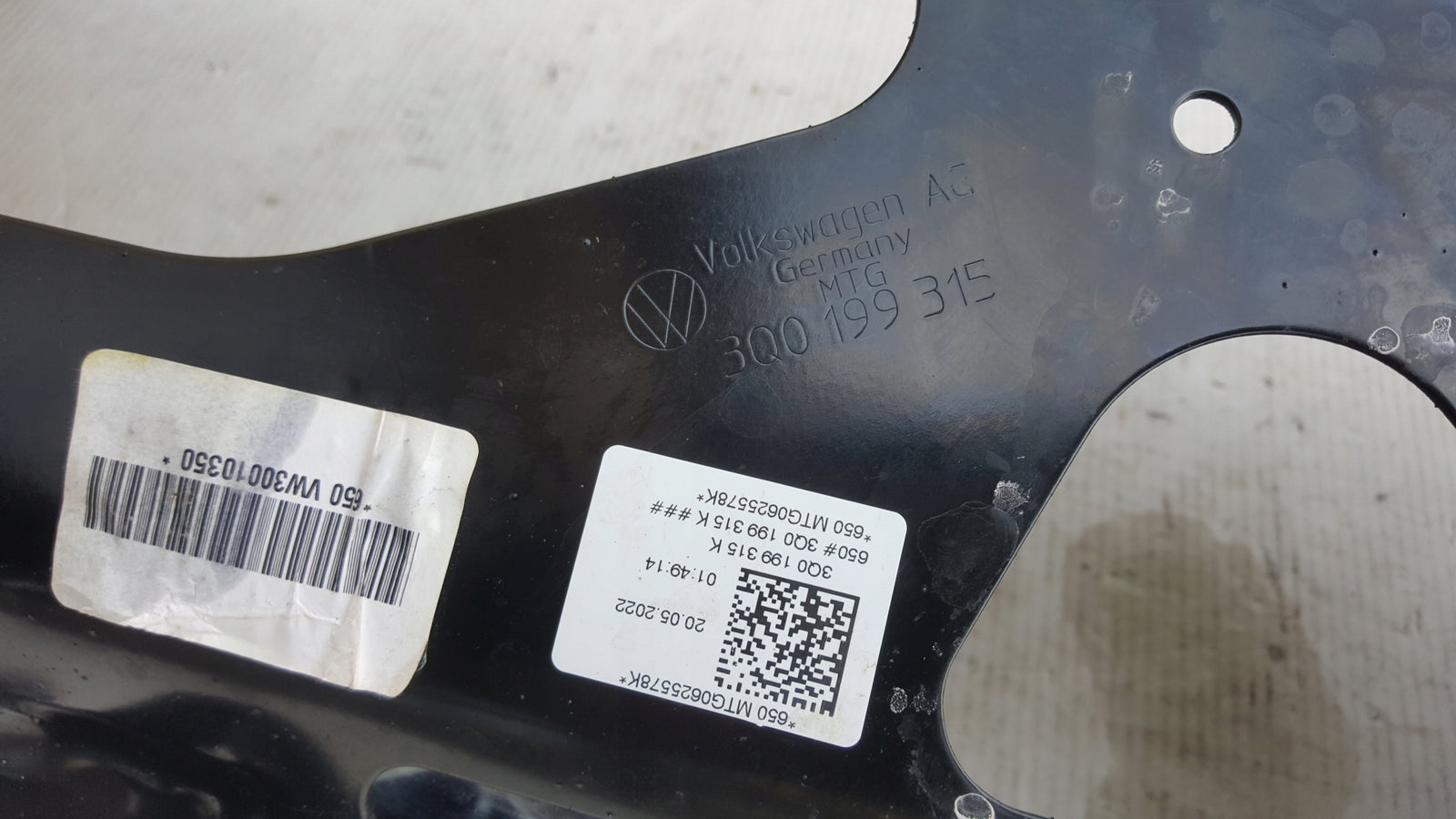 Wózek sanki VW AUDI SEAT SKODA 3Q0199315 demontaż