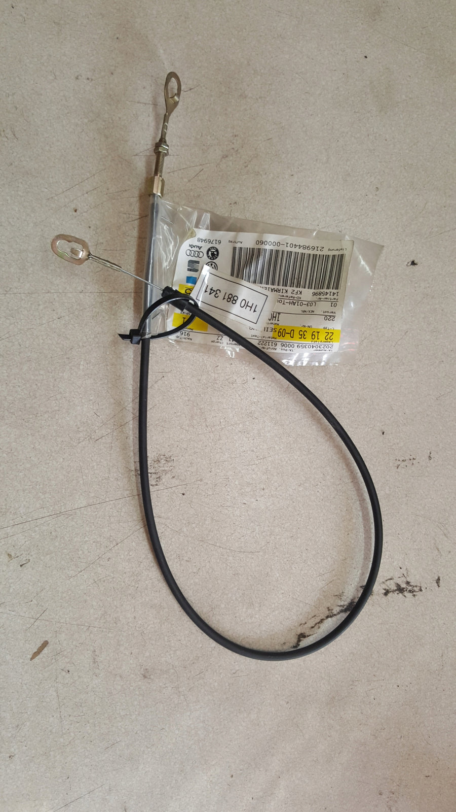 cięgno dla siedzen z regulacja wysokosci VW GOLF III MK3 1H0881341