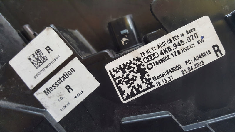 Tylna prawa lampa LED AUDI A6 (C8) sedan 4K5945070 demontaż