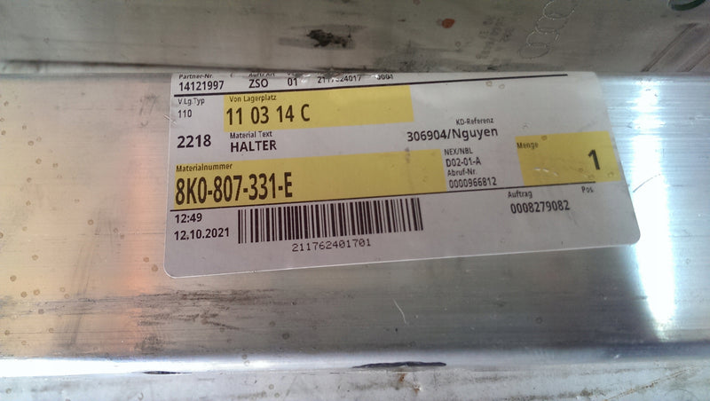 Strefy zgniotu P+L tył AUDI A4 B8 8K0807331E/332A