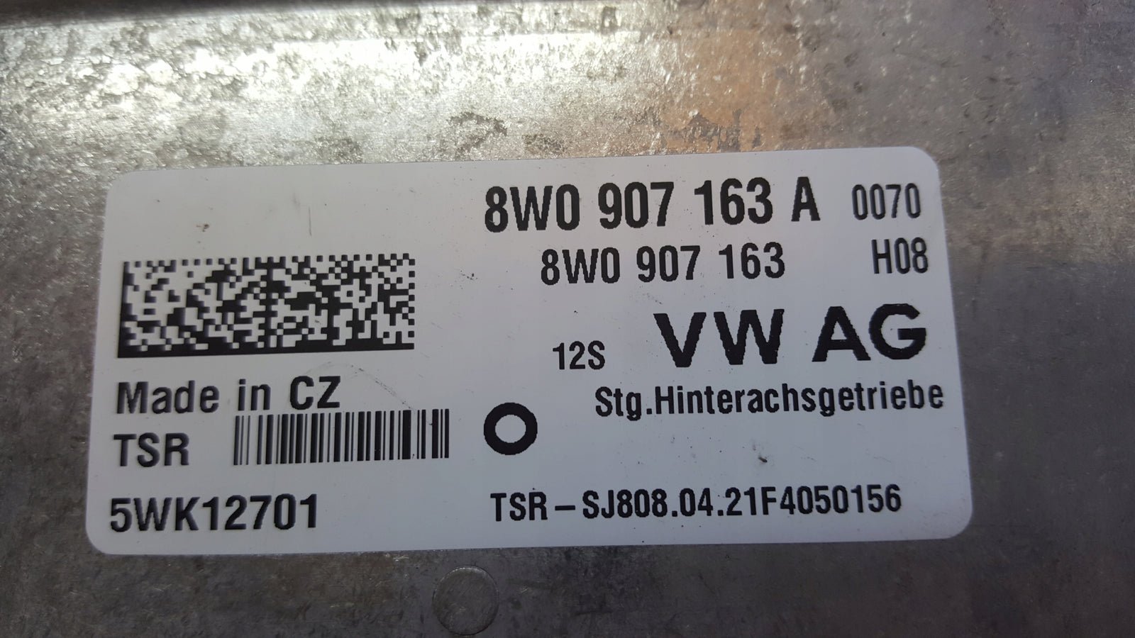 Sterownik napędu na cztery koła AUDI 8W0907163A