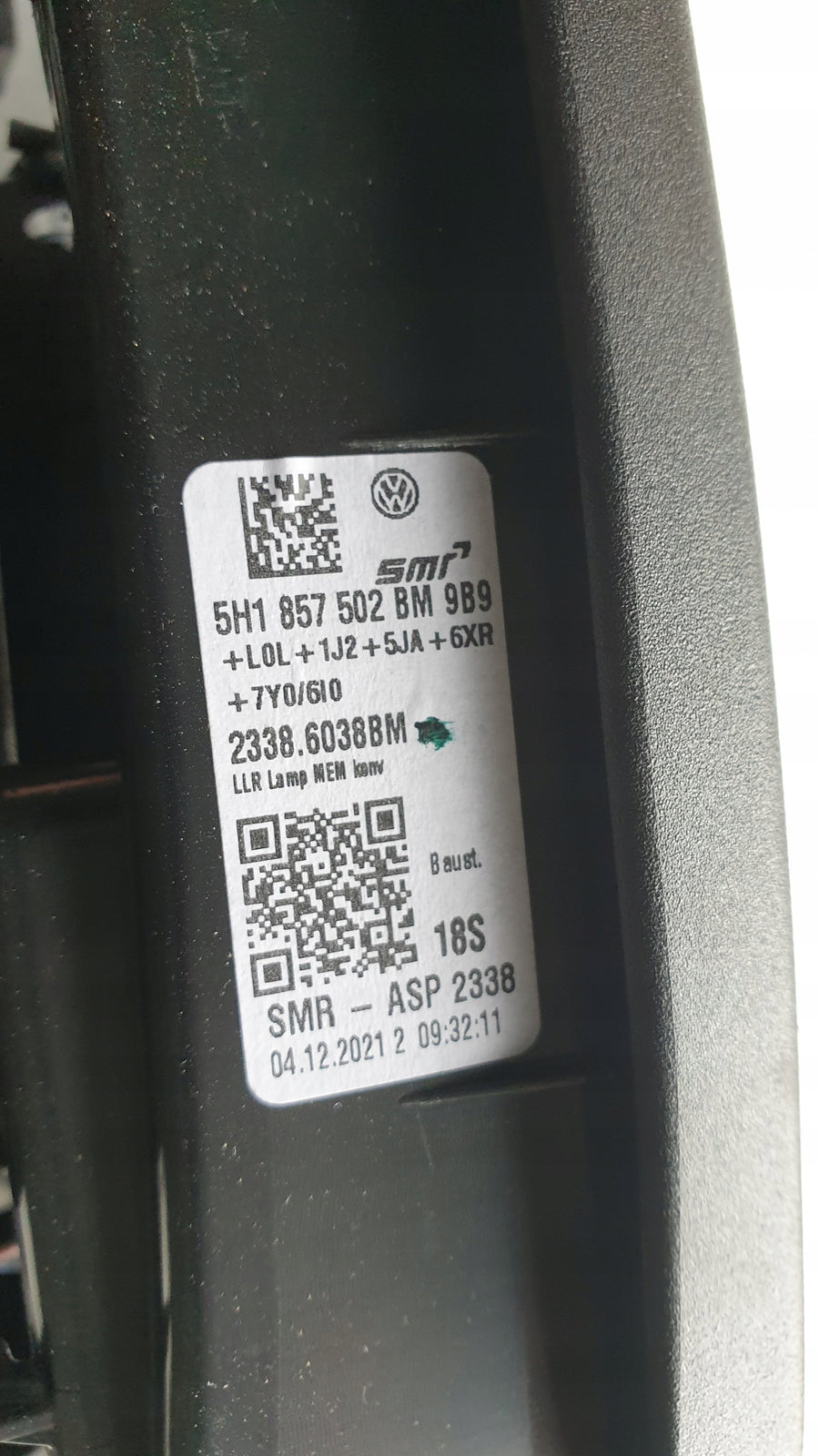 Pr Lusterko kamera Vw Golf 8 5H1857502BM 11pin