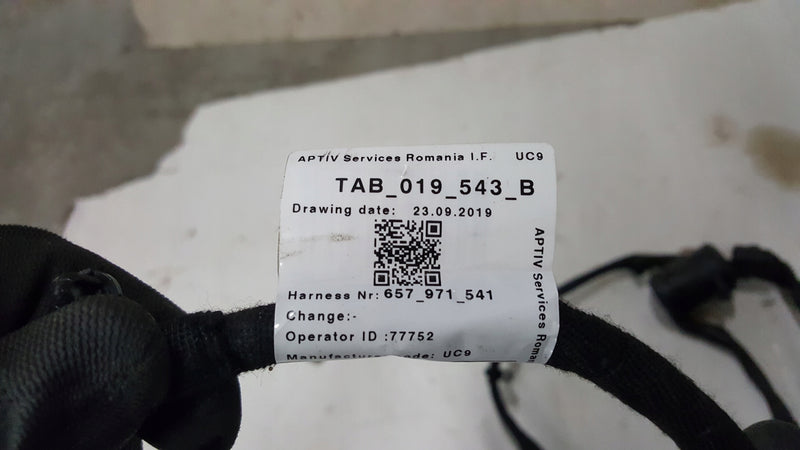 Wiązka instalacja haka SKODA SCALA KAMIQ 657971541 NOWA ORYGINAŁ