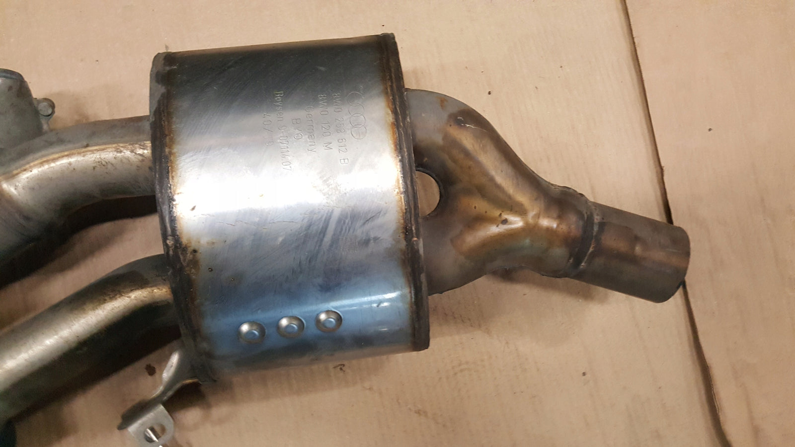 TŁUMIK KOŃCOWY AKTYWNY PRAWY AUDI S4 A4 B9 8W0 17- 8W0253612B