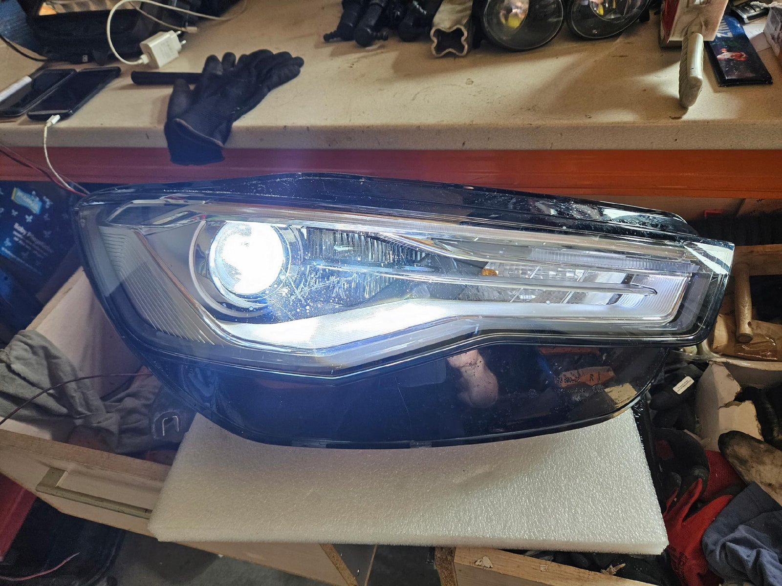 Pr kompletny xenon LED Audi A6 C7 4G0941006F IDEAŁ