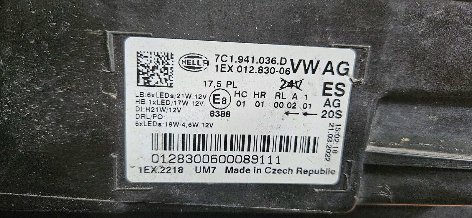 Pr FUL LED Vw Crafter MAN TGE 7C1941036D IDEAŁ!!! 2022r