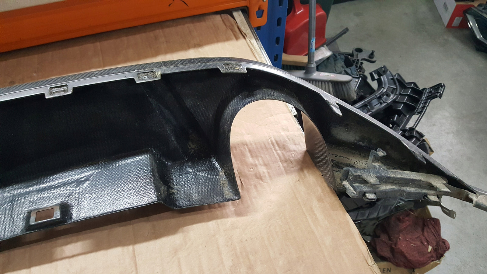 Tylna dokładka zderzaka (dyfuzor) CARBON VW Golf 7 VII MK7 R / R-Line 14-16