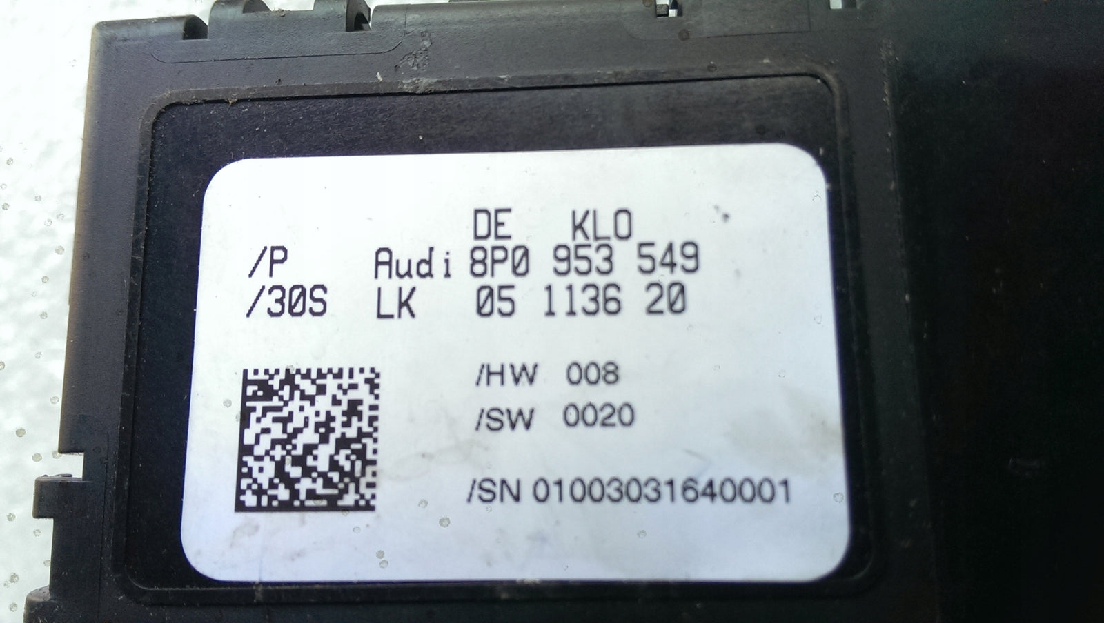 moduł sterownik kierownicy AUDI 8P0953549