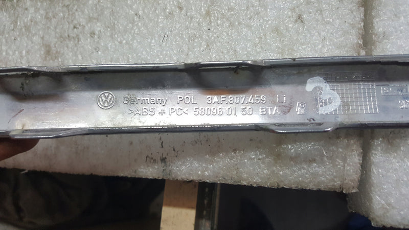 VW PASSAT B7 11- LISTWA CHROM ZDERZAKA TYLNEGO LEWY 3AF807459