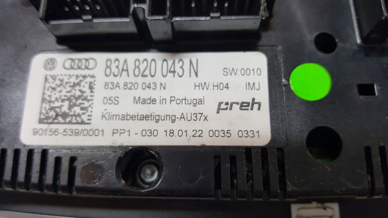 Panel klimatyzacji AUDI Q3 RSQ3 83A820043N demontaż