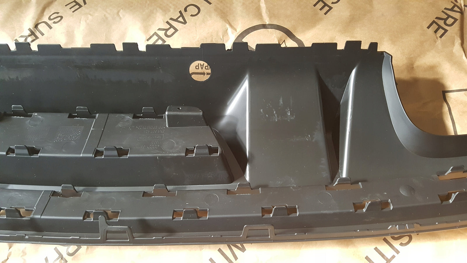 NOWA ORYGINALNA dokładka spoiler zderzaka tył AUDI A1/S1 8XA807421