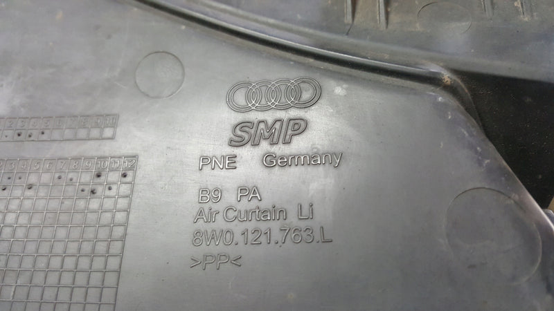 Kierownica powietrza lewy przód AUDI A4 (B9) 8W0121763L 8W0121763G demontaż