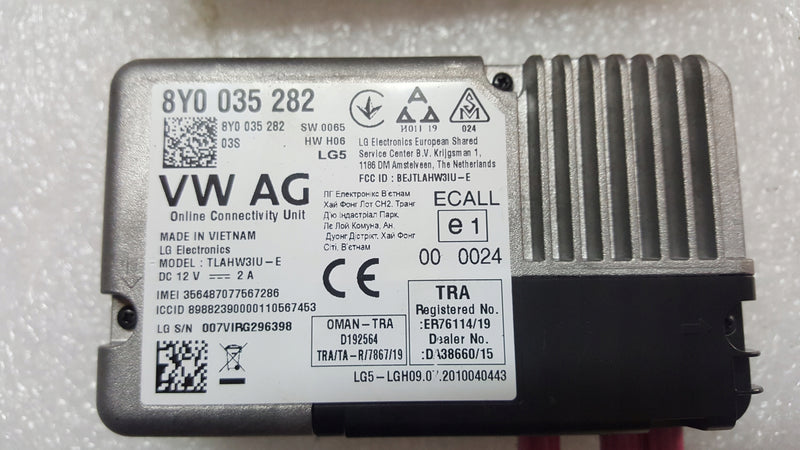 Sterownik usług online AUDI A3 8Y0035282 demontaż