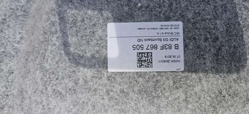 Podsufitka Audi Q3 Sportbak 83F867505A demontaż