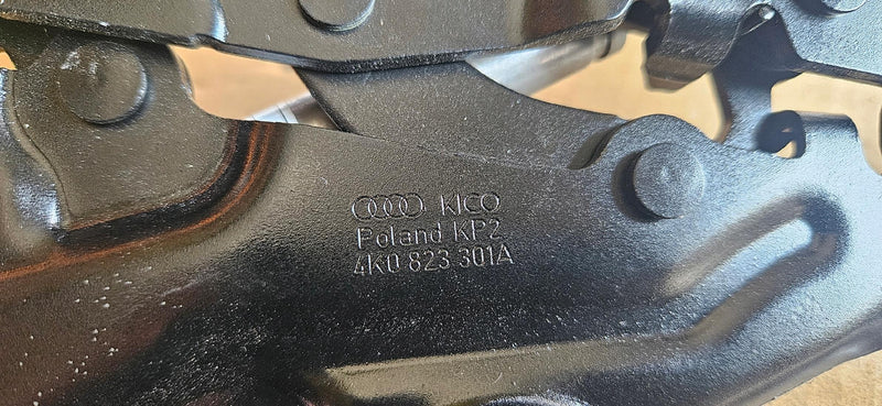 NOWE ORYGINALNE zawiasy maski L+P Audi A6 C8 4K0823301A 4K0823302A + naboje