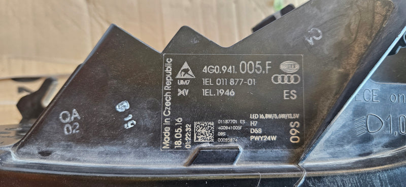 4G0941005F IDEAŁ! Le xenon LED Audi A6 Lift 2016r