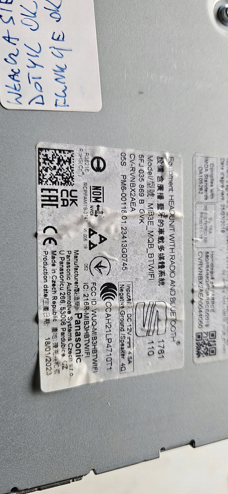 Seat Taracco Arona NAWIGACJA MULTIMEDIA CZYTNIK MIB3 5FJ035869B IDEAŁ