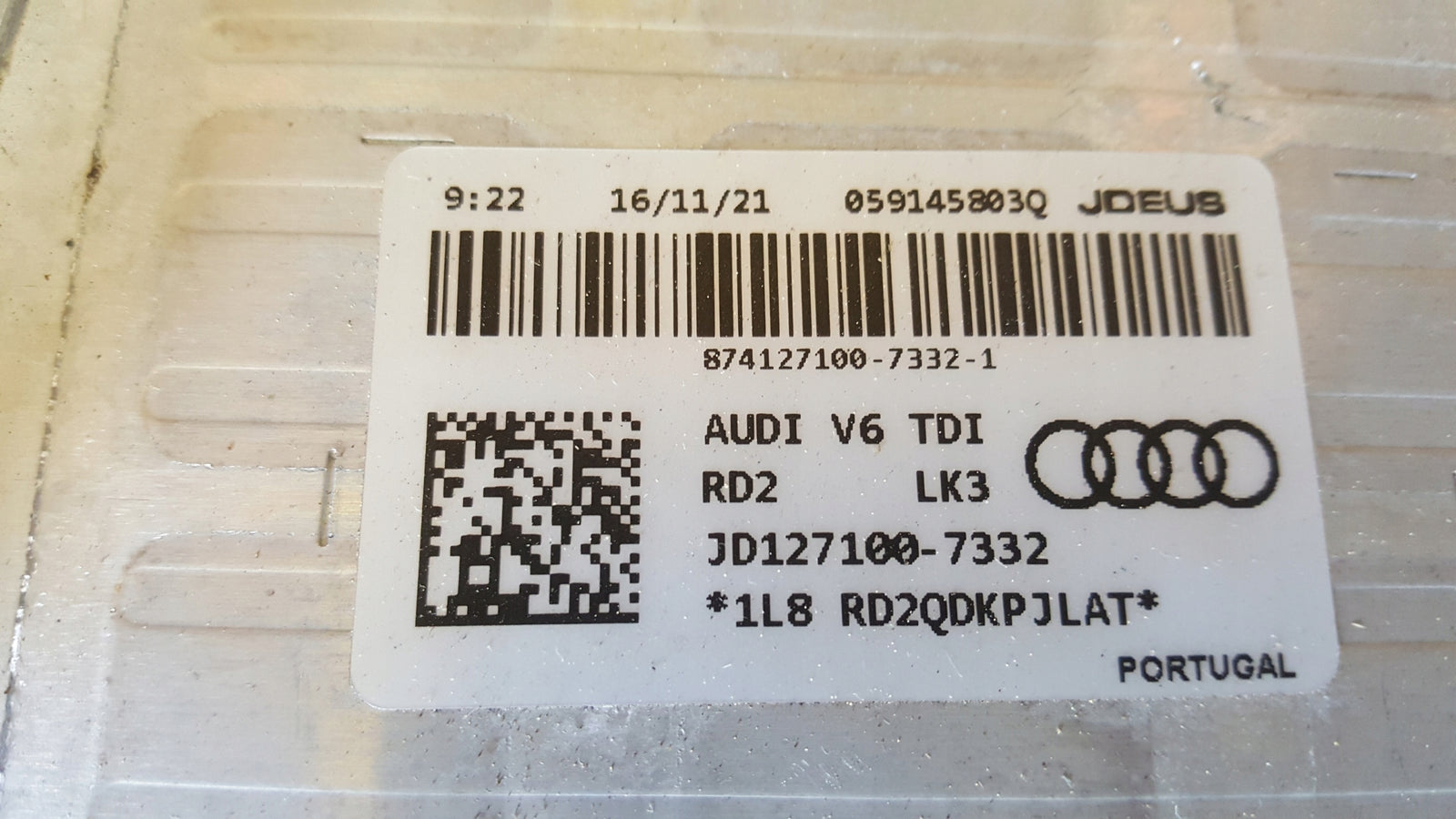 Intercooler chłodnica AUDI A4 (B9) A5 A6 (C8) A7 Q5 059145803Q demontaż