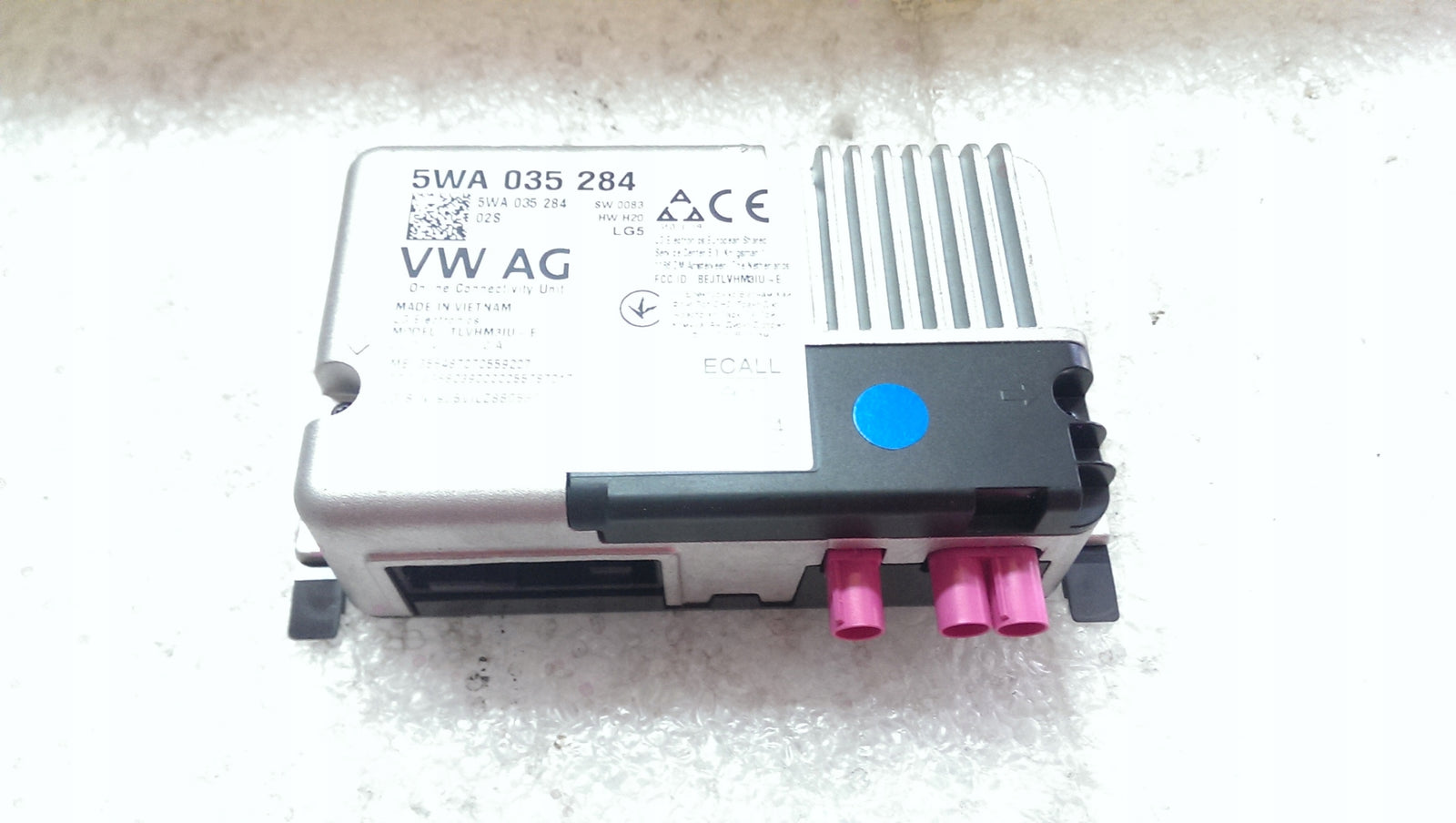 Sterownik usług online VW SKODA 5WA035284 demontaż