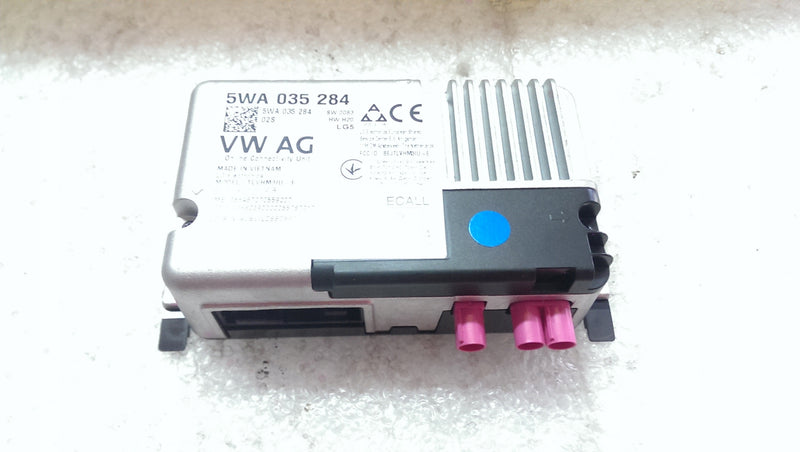 Sterownik usług online VW SKODA 5WA035284 demontaż