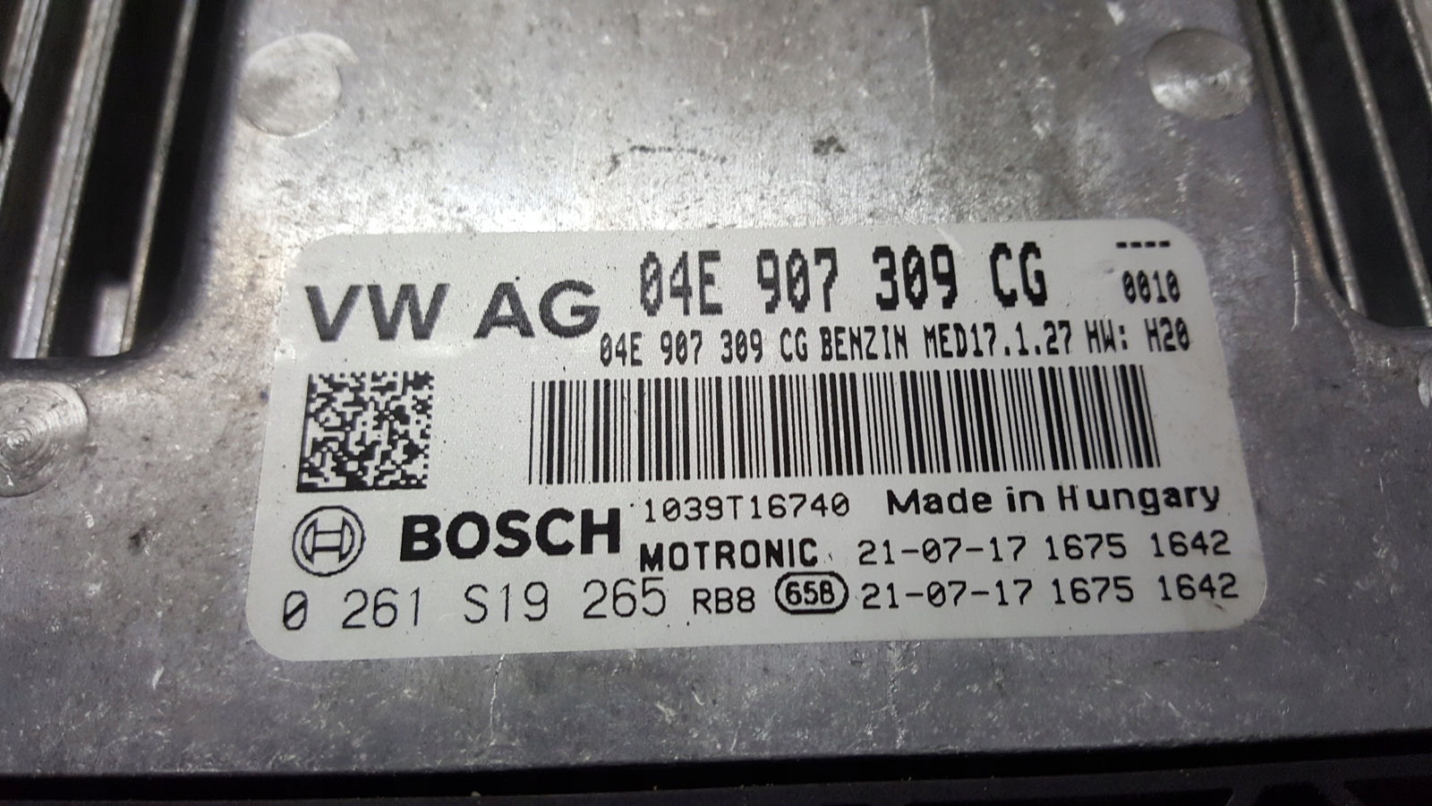 Komputer silnika VW SEAT SKODA AUDI 04E907309CG