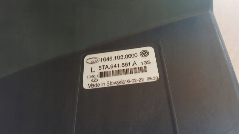 Lewy halogen VW TOURAN II 5TA941661A NOWY oryginał