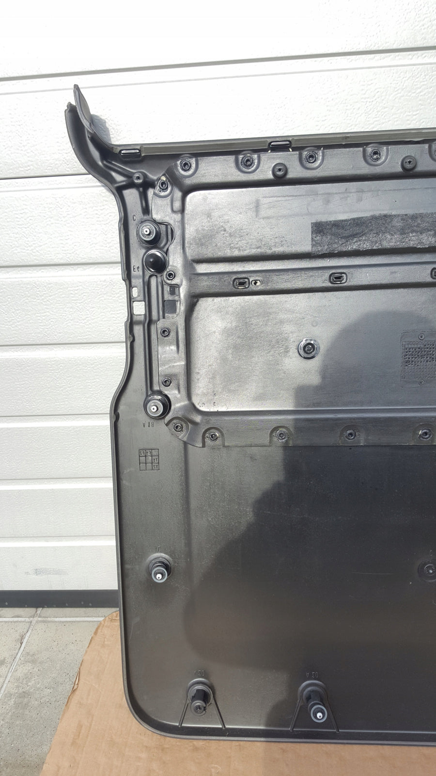 Tapicerka poszycie boczek prawa strona VW T5 T6 7E5867028 demontaż