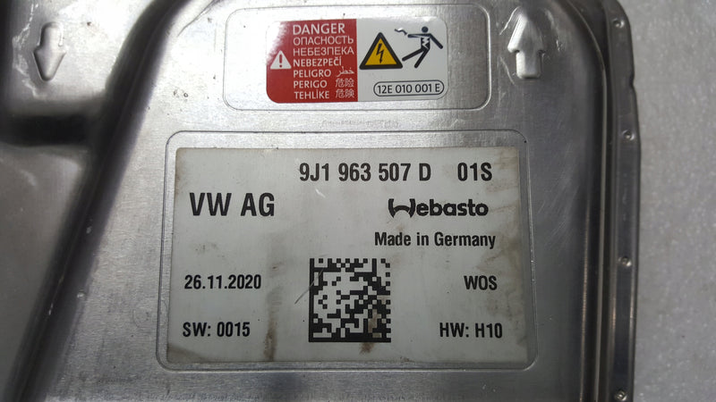 WEBASTO moduł grzewczy PORSCHE AUDI 9J1963507D demontaż