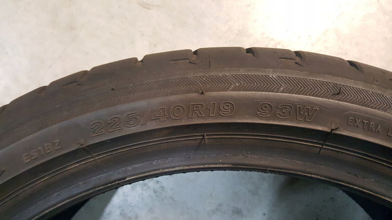 1x 225/40R19 93W XL Bridgestone Potenza Sport 7.5mm 2023r.