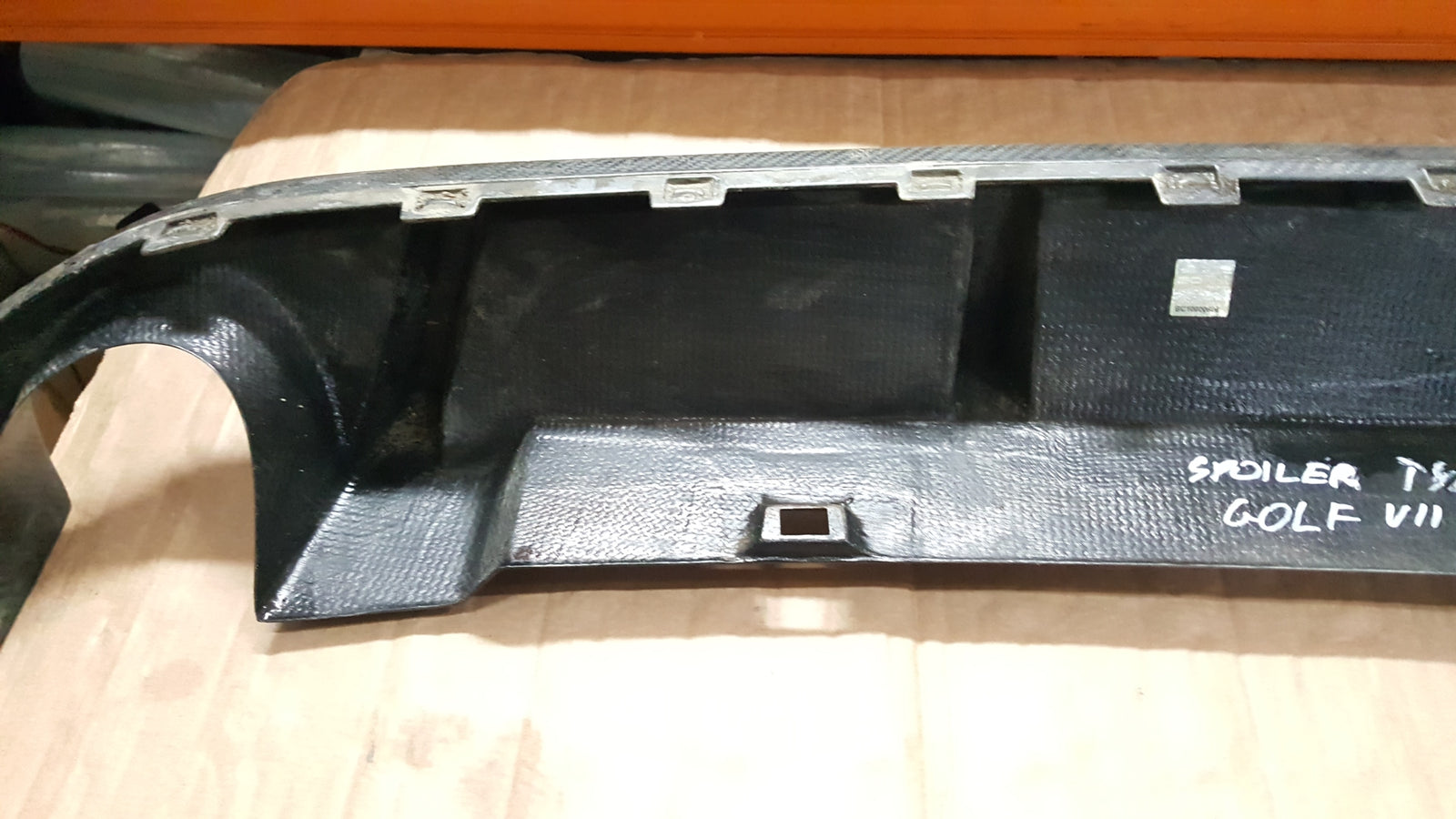 Tylna dokładka zderzaka (dyfuzor) CARBON VW Golf 7 VII MK7 R / R-Line 14-16